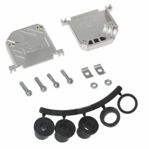 Capot D-SUB 3M 3357-6525 en plastique métallisé, pour 25 broches