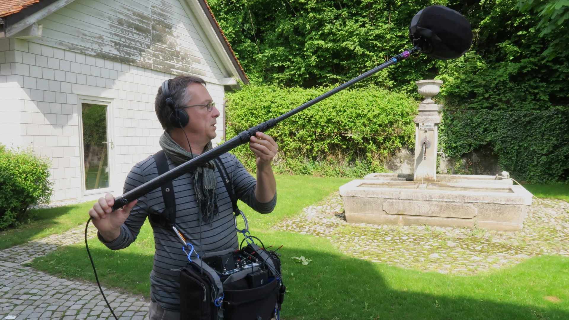 Marc von Stürler at work with SONOSAX equipment